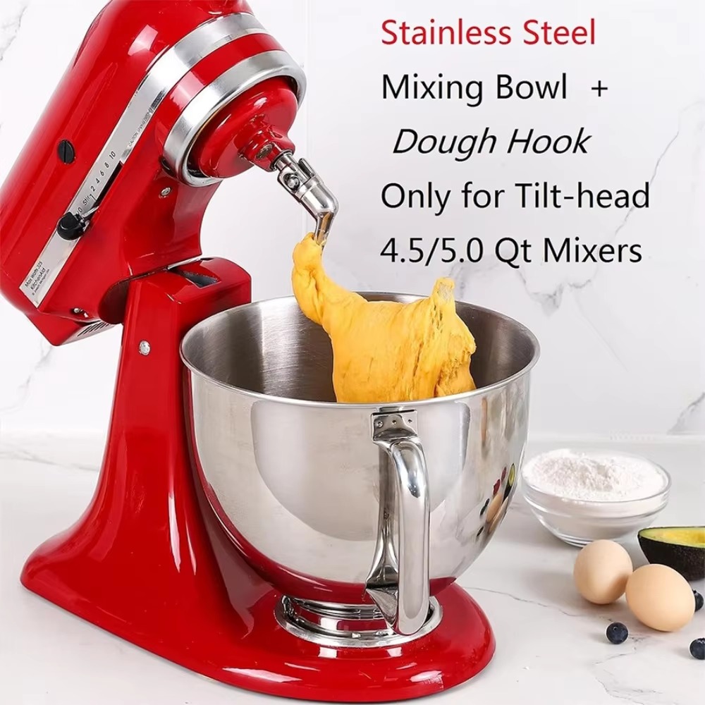 Kitchenaid Mixer Artisan 5Qt - 4,5-5 QT roestvrijstalen mengkom voor KitchenAid