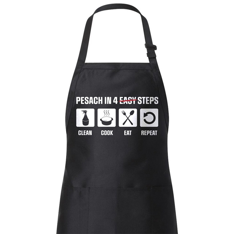 Mom'S Home Cooking - Seder koken bakken zwart Schort Joodse