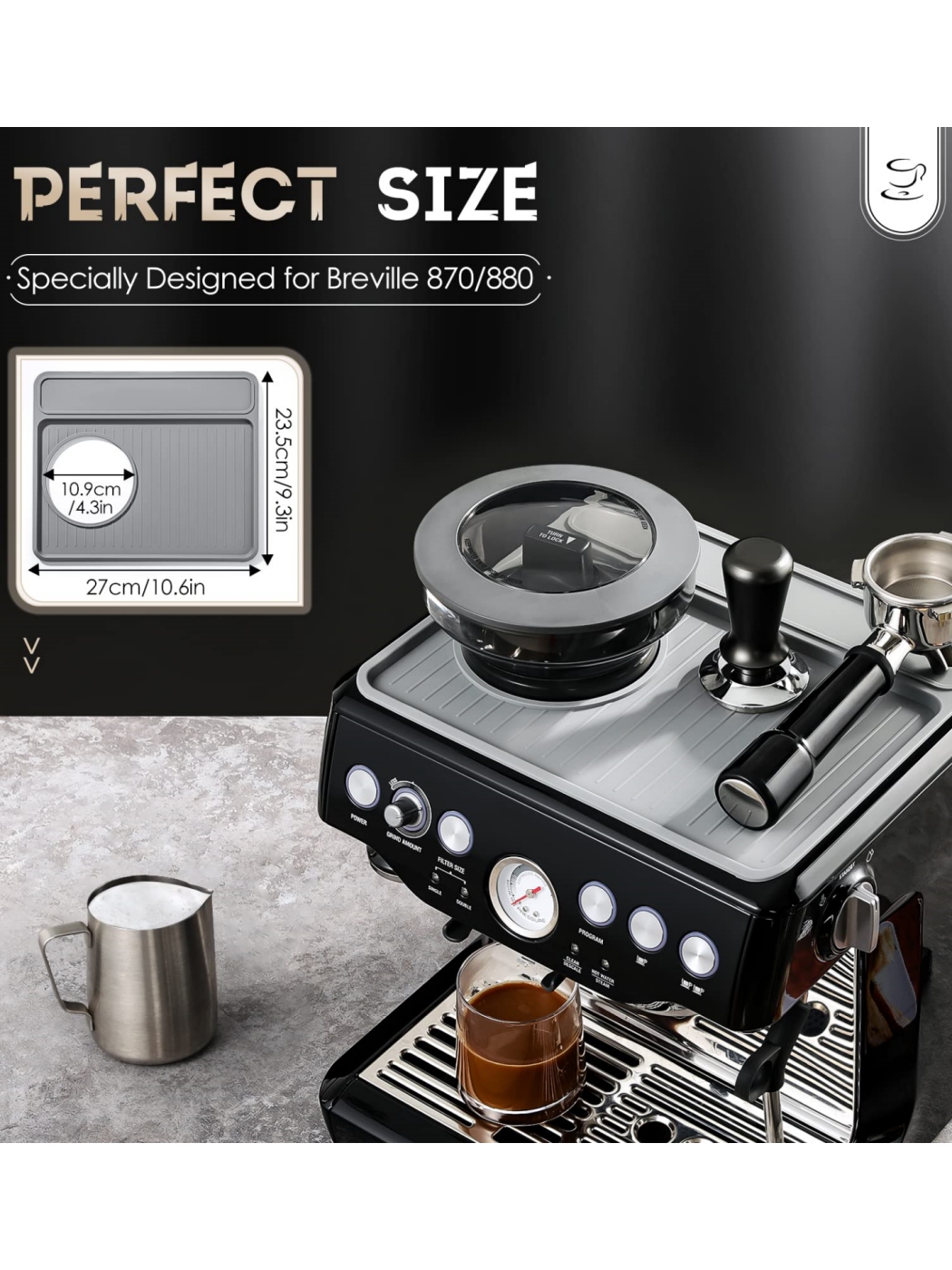Breville Espresso Bes870 - 1Pc Siliconen Koffiemat Voor Breville 870/880/878