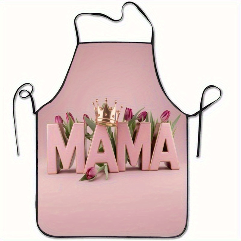Mom'S Home Cooking - Moederdag MAMA Kroon Tulp Print Mouwloos