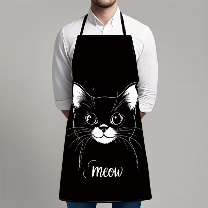 Home Cooking Cafe - 1 stuk grappige schort met dierenthema,