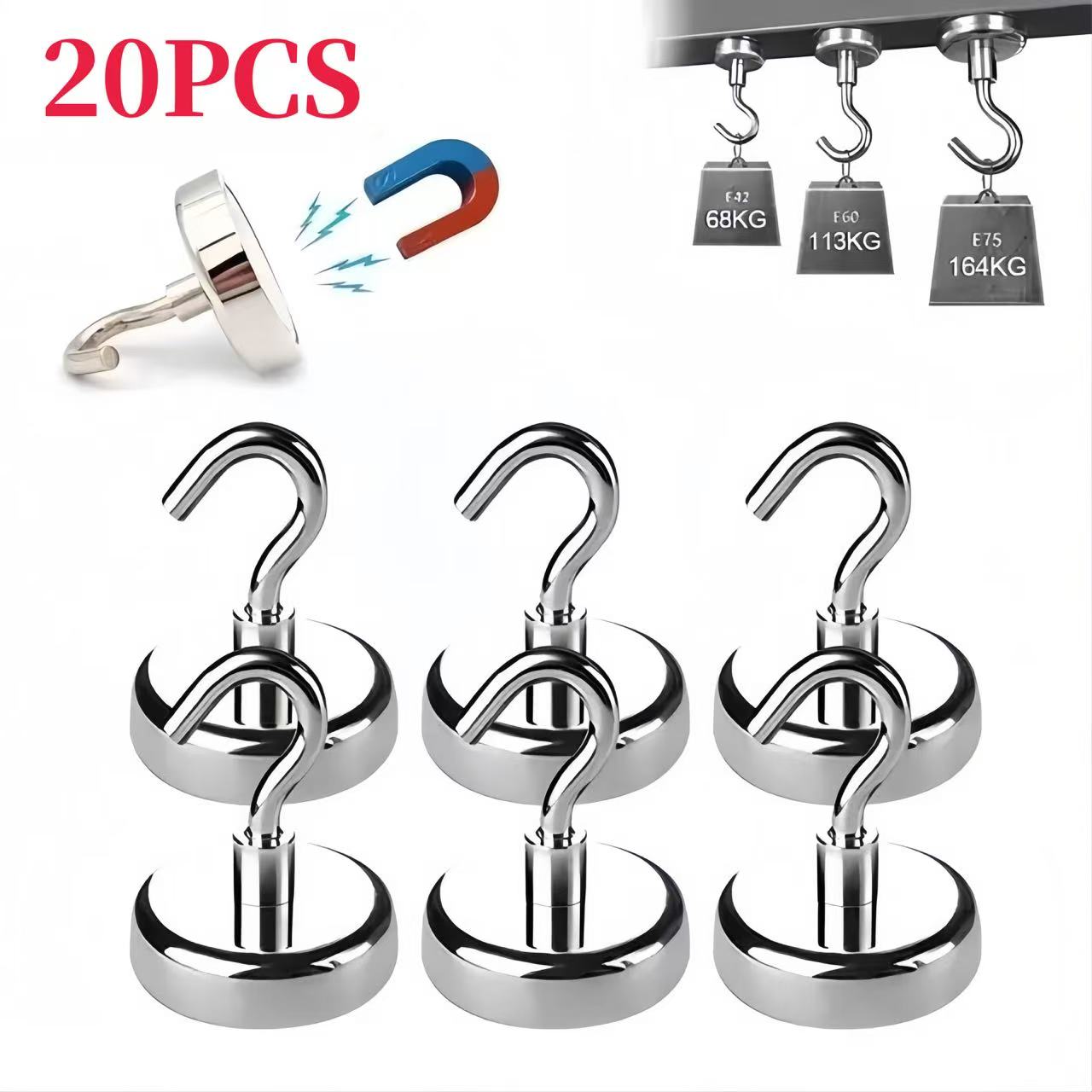 Home Cooking Delivery - 1-10-20PCS Sterke Magneet Haken Multifunctionele Opslag