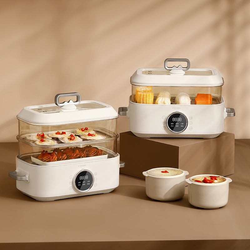 Home Cooking Restaurants - 10L 3-in-1 elektrische voedselstomer - multifunctionele