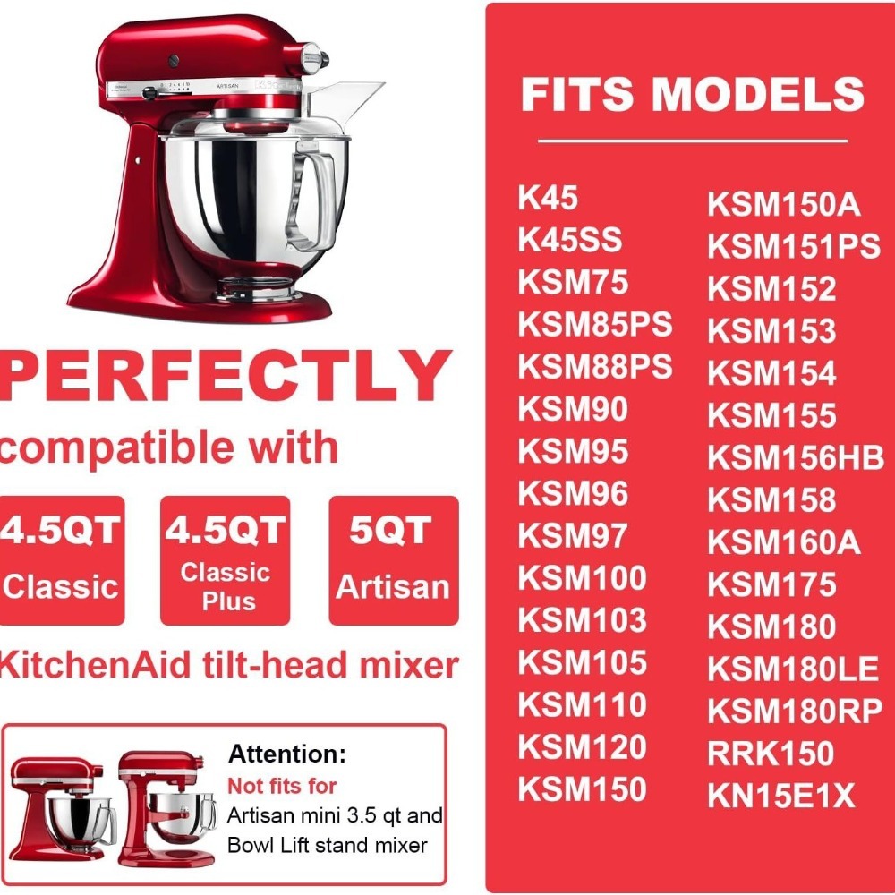 4,5-5 QT mengkom roestvrij sta - Kitchenaid Mixer Artisan 5Qt recensie en prijs