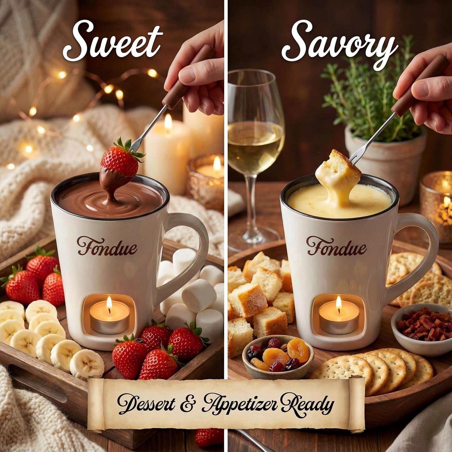 Zoete keramische fonduekop met - Fondue Pot Ceramic recensie en prijs