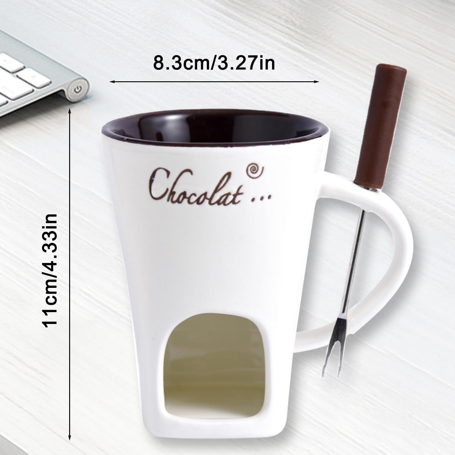 Keramische chocoladefondue mok - Fondue Pot Ceramic recensie en prijs