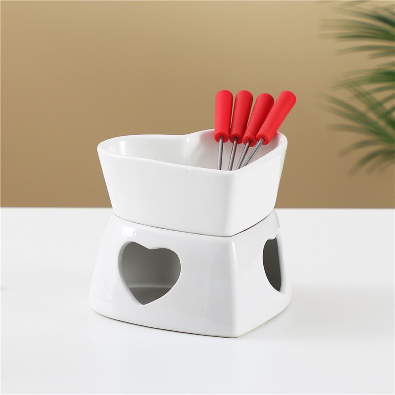 320 ml keramische hartvormige  - Fondue Pot Ceramic recensie en prijs