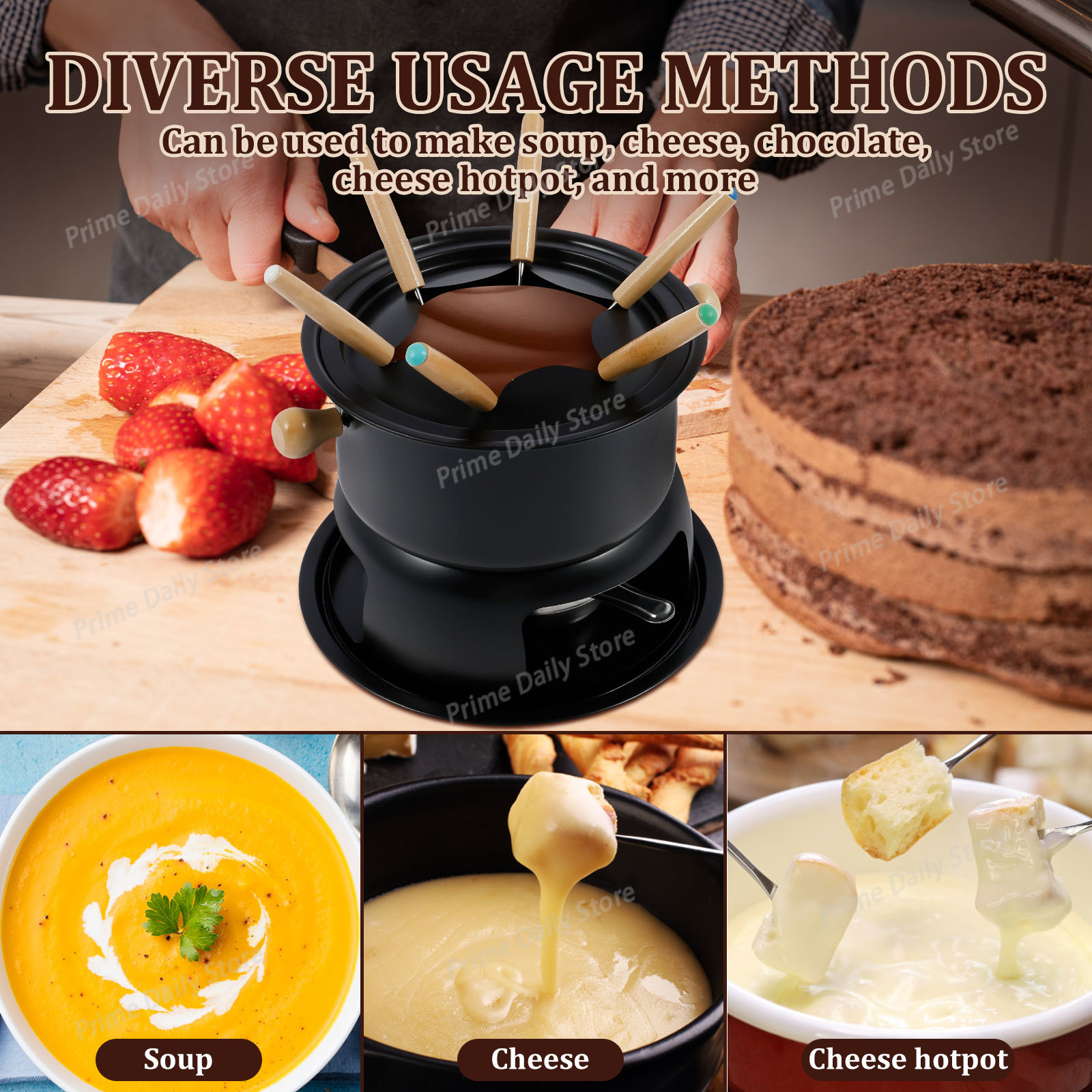 Keramische chocoladefonduepan  - Fondue Pot Ceramic recensie en prijs