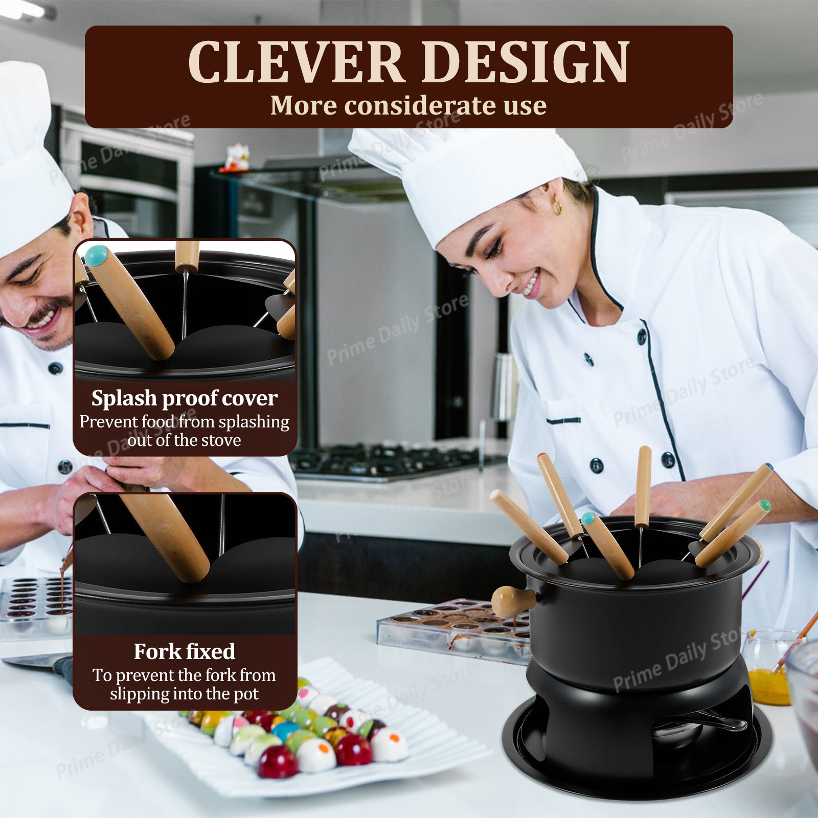 Keramische chocoladefonduepan  - Fondue Pot Ceramic recensie en prijs