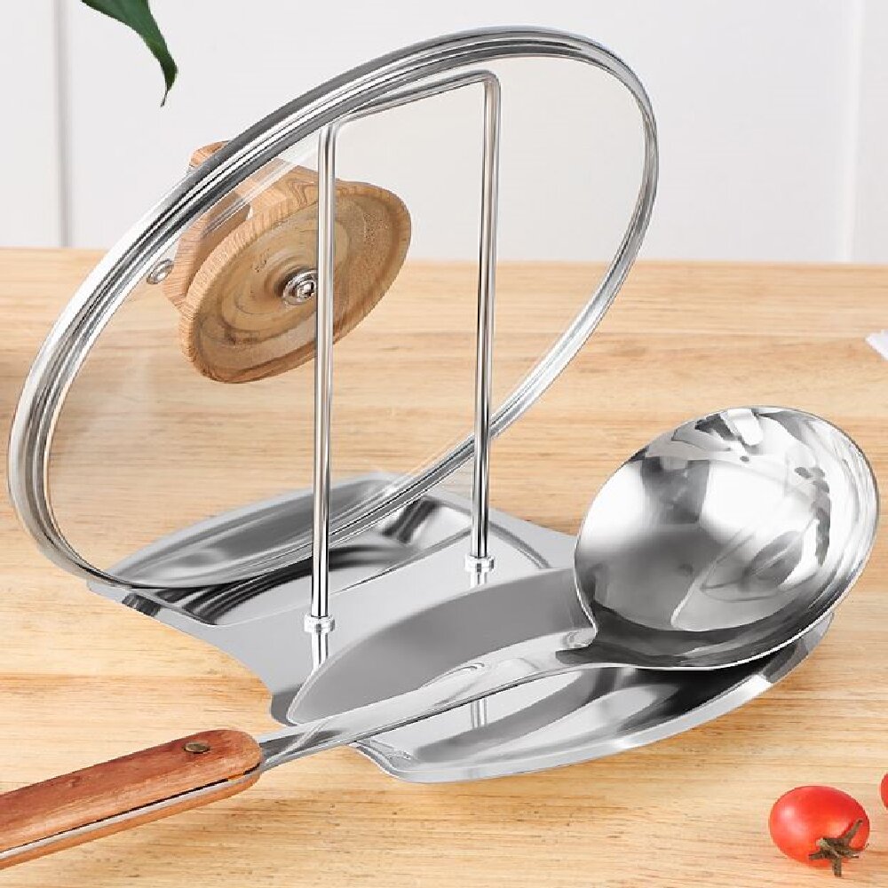 Roestvrijstalen dekselhouder v - Home Cooking Delivery recensie en prijs